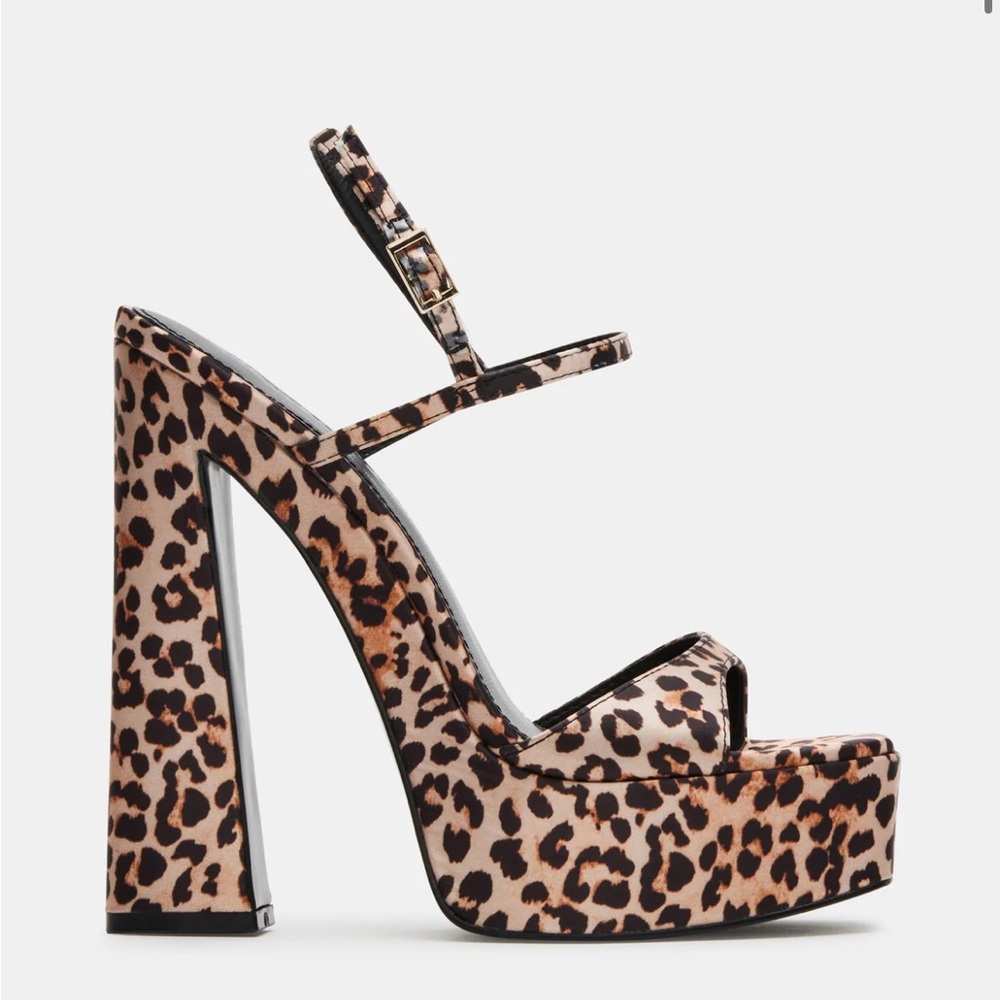 Steve Madden Brown Black Platform Sandals